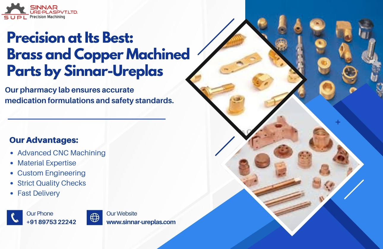 Precision at Its Best: Brass and Copper Machined Parts by Sinnar-Ureplas