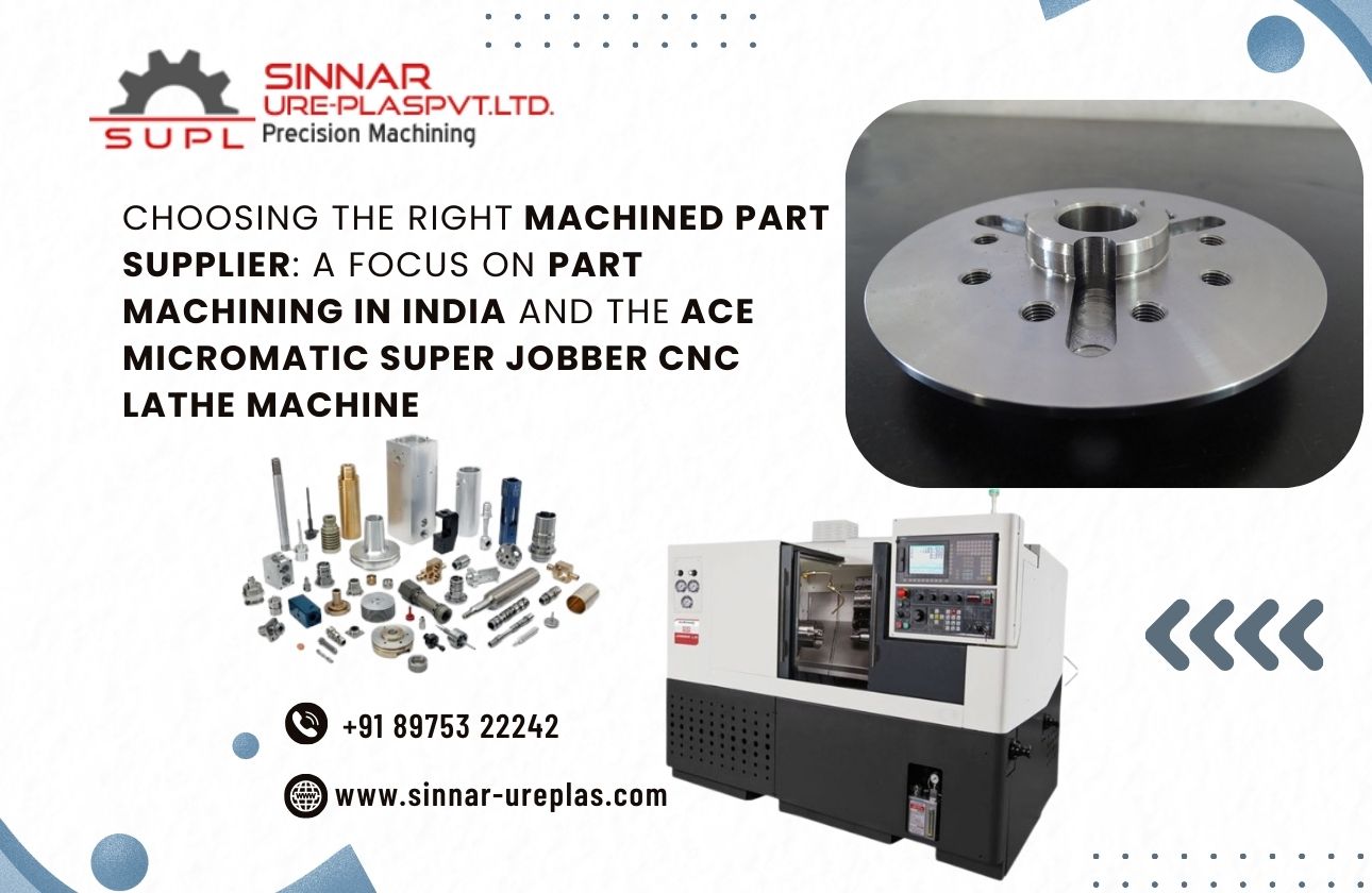 Choosing the Right Machined Part Supplier: A Focus on Part Machining in India and the Ace Micromatic Super Jobber CNC Lathe Machine